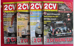 4 Revues Citroën : 2 CV Magazine.  2001-2004. N° 19,20,28,38. 2CV - Auto