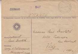 Poste De Campagne - Suisse - Lettre Des Années 40 - Oblit Camp Militaire D'internement Soldats Français à Oberuzwil - Documents