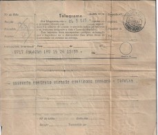 Telegram Dispatched Golegã To Lisbon 11/26/1936.Obliterated On Arrival CTT Almirante Reis.Station No Longe.2 Sca. Rare. - Cartas & Documentos