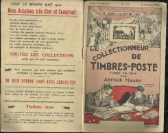 CATALOGUE . ARTHUR MAURY .  LE COLLECTIONNEUR DE TIMBRES - POSTE . N°  647 . 25 OCTOBRE1941 . - Lettres & Documents