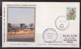 = Centre National D'Etudes Spatiales Vue De La Station De Prétoria 13.10.78 Timbre Afrique Du Sud - Africa