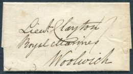 1823 GB Plymouth - Lieutenant Clayton, Royal Marines, Woolwich, London - ...-1840 Precursores