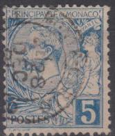 MONACO - 1891 5c Prince Albert I. Scot 13. Used - Usados