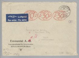 MOTIV Lebensmittel Käse Landwirtschaft 1941-05-05 Zensur-FP-Br.Frei-O N.Prag Emmental AG - Affranchissements Mécaniques