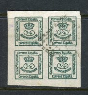 Superbe Bloc De Quatre N° 173A - Used Stamps