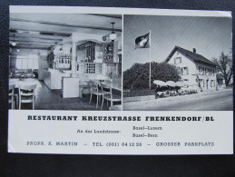 AK FRENKENDORF BL Restaurant Kreuzstrasse   // D*16448 - Frenkendorf