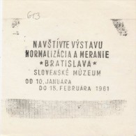J1771 - Czechoslovakia (1945-79) Control Imprint Stamp Machine (R!): Visit The Exhibition "Standardization & Measurement - Probe- Und Nachdrucke