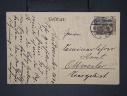 SARRE-Entier Postal  VOYAG2 EN 1921 à Voir  P5793 - Entiers Postaux