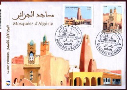 Algérie 2015 - FDC 1713/1714 - Mosquées D'Algérie - Ghardaïa - Moskeeën En Synagogen