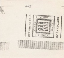 J1837 - Czechoslovakia (1945-79) Control Imprint Stamp Machine (R!): June - The Month Of Purity - Water (CZ) - Agua