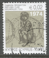Cyprus. 2008 Obligatory Tax. Refugee Fund. 2c  Used - Used Stamps