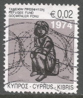 Cyprus. 2009 Obligatory Tax. Refugee Fund. 2c  Used - Used Stamps