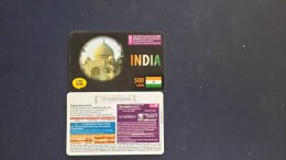 India-(012 Smile)-500 Units-(this Card Israel Out Side From Talk From India)-used Card+1card Prepiad Free - India