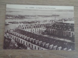 CPA 56 LORIENT LES CASERNES PORT DE GUERRE - Lorient