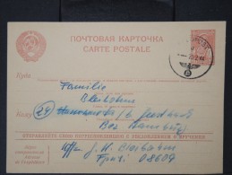 RUSSIE-Entier Postal Utilisé Par Un Allemand Au Front En Ukraine Pour Sa Femme En Allemagne En 1944  Rare   P5877 - 1941-43 Deutsche Besatzung