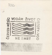 J1982 - Czechoslovakia (1945-79) Control Imprint Stamp Machine (R!): June - The Month Of Purity - Water (CZ) - Agua