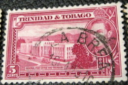 Trinidad And Tobago 1938 General Post Office And Treasury 5c - Used - Trinidad Y Tobago