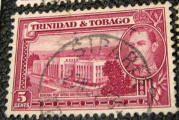 Trinidad And Tobago 1938 General Post Office And Treasury 5c - Used - Trinidad Y Tobago