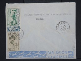 FRANCE-OCEANIE-Enveloppe De Papeete Pour La France En 1954  Aff Trés Plaisant à Voir     P5924 - Briefe U. Dokumente