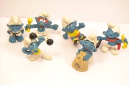 Lot Figurines Schtroumpfs Années 1980. PEYO W. GERMANY - Smurfs