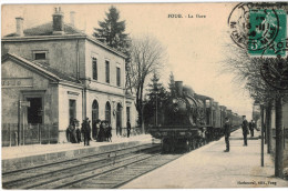 Carte Postale Ancienne De FOUG - LA GARE - Foug