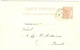 LPP7/B - MONACO EP CP MONTE CARLO / PARIS 2/10/1903 - Brieven En Documenten