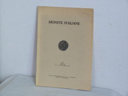 CATALOGUE DE VENTE. MONETE ITALIANE NOVEMBRE 1981. - Italiaans