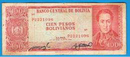 BOLIVIA - 100 Pesos Bolivianos 1962  P-163 - Bolivia