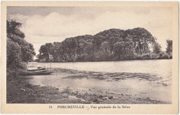 78. PORCHEVILLE. Vue Générale De La Seine. 11 - Porcheville