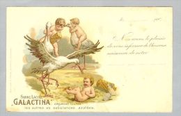 AK MOTIV SCHOKOLADE Chocolat Galactina Ca. 1900 Litho Müller&Trub Storch - Trub