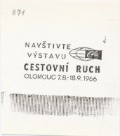 J2206 - Czechoslovakia (1945-79) Control Imprint Stamp Machine (R!): Visit The Exhibition Tourism 1966 - Prove E Ristampe