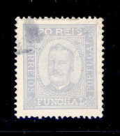 ! ! Funchal - 1892 D. Carlos 20 R (Perf. 13 1/2) - Af. 04 - Used - Funchal