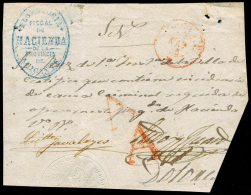 ALICANTE PREF. - ALICANTE 22R - 1845 FRONTAL CIRC. MARCA DE ABONO A A DOLORES - ...-1850 Prefilatelia