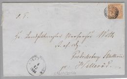 Dänemark 1856-12-04 Kalunburg Brief Mit Mi#4 - Covers & Documents