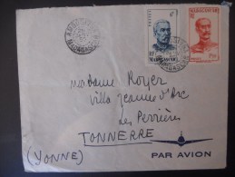 Madagascar Lettre De Ambositra 28-1-50 Pour Tonnerre - Covers & Documents