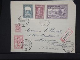 BELGIQUE-Enveloppe En Recommandée De Bruxelles Pour La France Aff Plaisant   En 1956 à Voir  P6144 - Covers & Documents