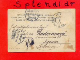 AK Postal Stationery-Praha To Croatia-1903 - Cartes Postales