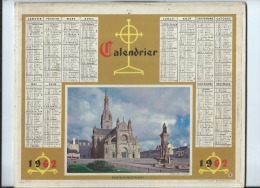 Calendrier/Indicateur  Des Postes Télégraphes Et Téléphones/Sainte-Anne D'Auray/Oberthur/1962  CAL201 - Grossformat : 1961-70