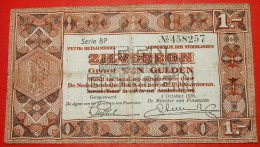 * SILVER NOTE: NETHERLANDS ★ 1 GULDEN 1938! WILHELMINA (1890-1948)    LOW START★NO RESERVE! - 1 Gulden