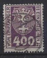 Germany (Danzig) 1921  Portomarken  (o)  Mi.11 A - Postage Due