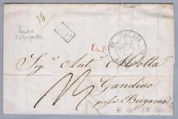 GB London 1834-06-24 Brief > Calais > It. Gardino Berg. - ...-1840 Prephilately