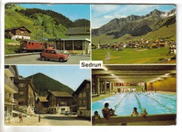 CPSM TUJETSCH (Suisse-Grisons) - SEDRUN 1400 M : 4 Vues - Tujetsch