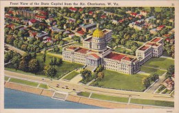 Front View Of The State Capitol From The Air Charleston West Virginia - Charleston