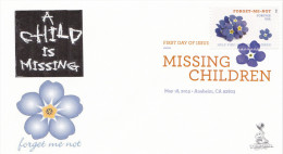 Missing Children FDC With DCP Cancellation, From Toad Hall Covers, #1 Of 2 - 2011-...