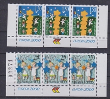 Europa Cept 2000 Bosnia/Herzegovina Serbia 2v Strip Of 3  ** Mnh (22326) - 2000