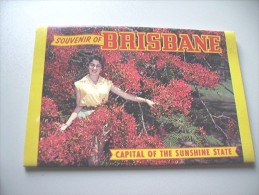 Australia Queensland Brisbane  View Folder Map With 12 Very Nice Photo´ S Also Old Cars - Brisbane