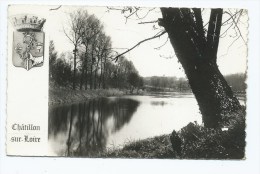 CPSM CHATILLON SUR LOIRE, LA GARE DU VIEUX CANAL, Format 9 Cm Sur 14 Cm Environ, LOIRET 45 - Chatillon Sur Loire