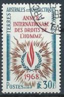 TAAF Oblitéré N° 27 De 1968 Année Des Droits De L'Homme - Oblitérés