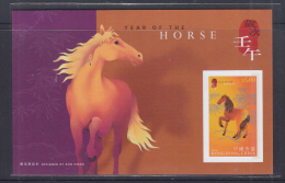 Hong Kong 2002 Year Of The Horse Imperf S/S MNH - Blokken & Velletjes