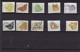 ROLZEGELS VLINDERS    TIMBRES DE ROULEAU PAPILLONS 2014 - Gebraucht